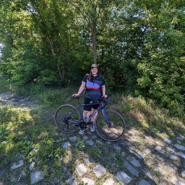 Bild von Radfahrerin für Fahrrad Kooperationen