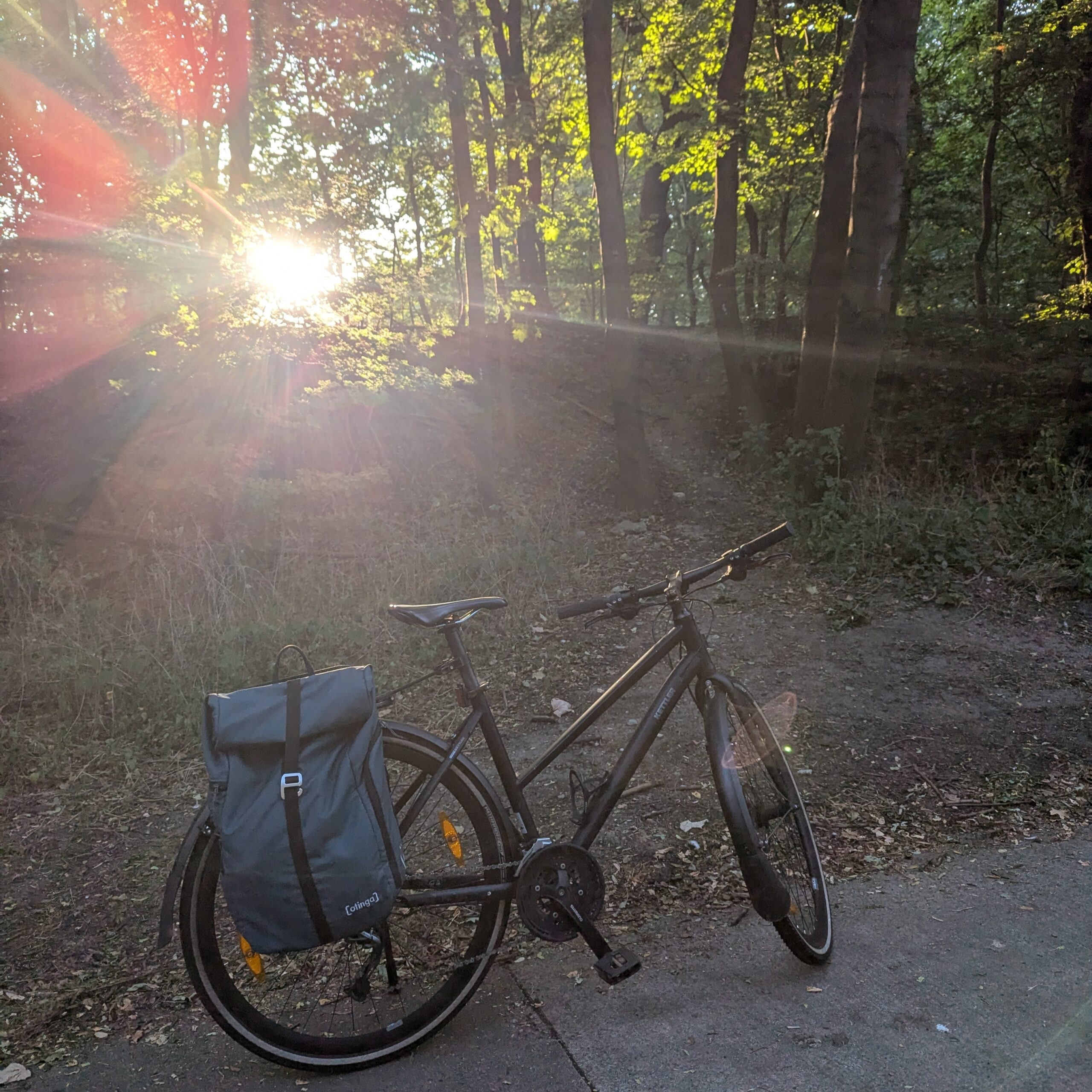 pendeln mit dem rad. mit dem rad zur arbeit