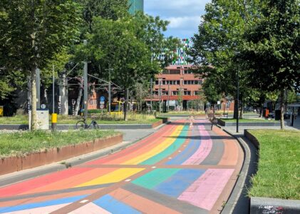 Regenbogen-Radweg Utrecht