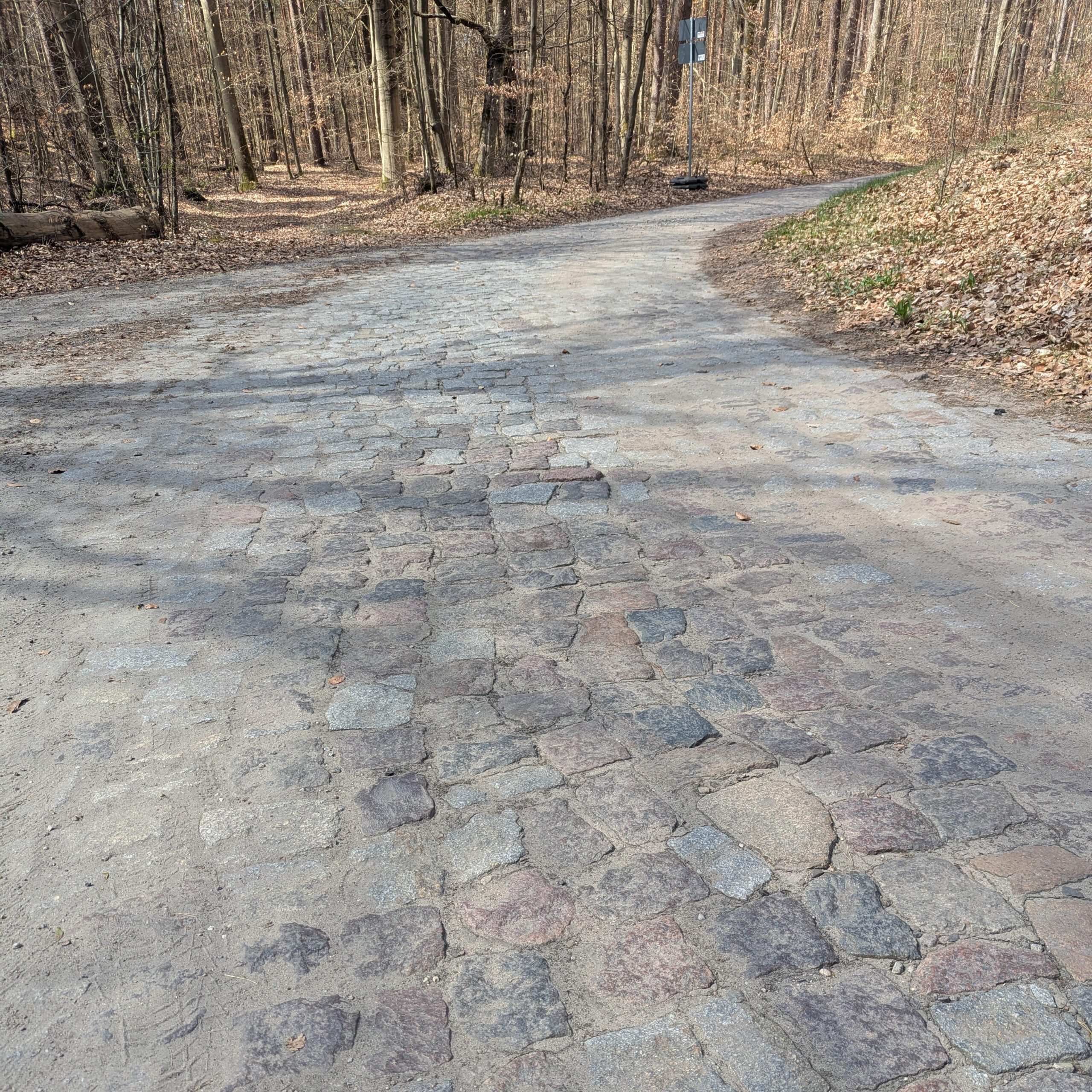 Overnighter Berlin Angermünde auf Berlin Usedom Radweg Kopfsteinpflasterweg
